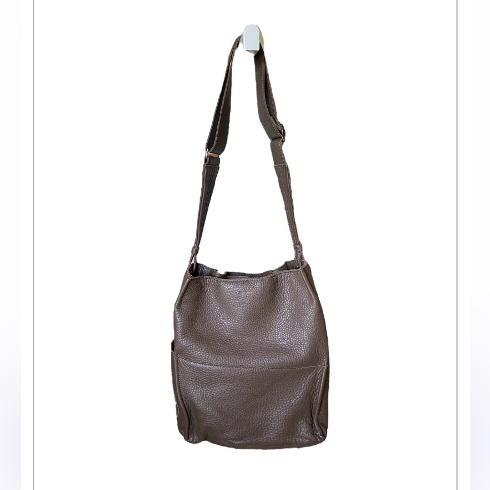 Hammitt Davis Medium Tote Monterey Leather Bucket Bag ShoulderStrap,EUC,Designer